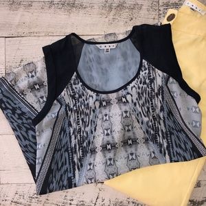 CAbi Mixed Print Tunic SZ XM